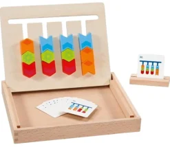 Jeu de logique couleurs tout en bois pour 1 joueur