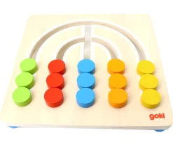 Jeu de logique enfant Arc-en-ciel bois