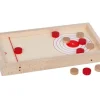 Jeu de palets bois double : Puck hockey et palets-cible 40 x 21.5 cm