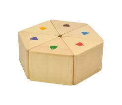 Jeu de pesée - Prismes Mémo des poids en bois