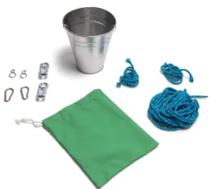 Jeu de Poulies - cordes seau et sac à coulisser