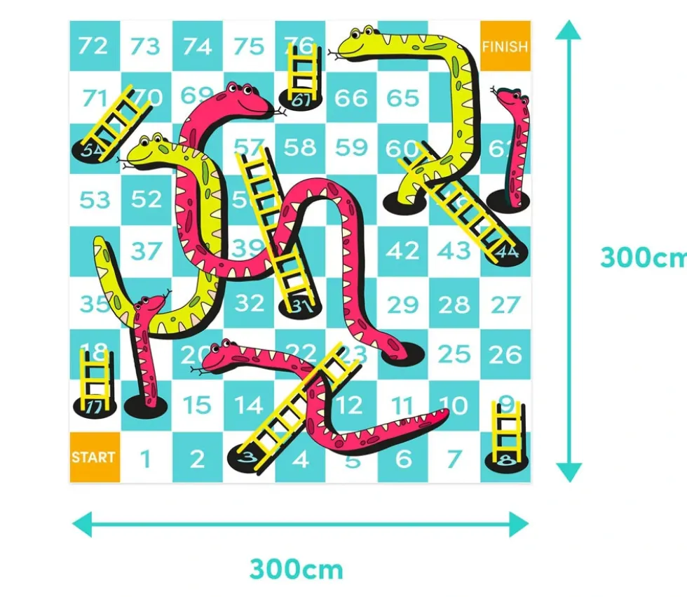 Jeu des échelles XXL - plateau géant 3 mètres