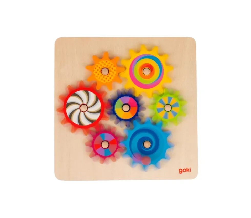 Jeu des engrenages en bois 20.7 x 20.7 cm
