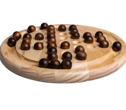 Jeu de solitaire en bois 22 cm diamètre