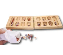 Jeu Kalaha - Awalé en bois pliant