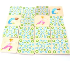Jeu mémo en bois - la gymnastique