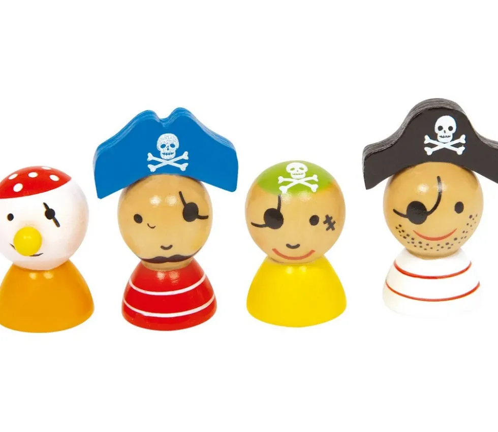 Jeu Petits chevaux - ludo pirate en bois