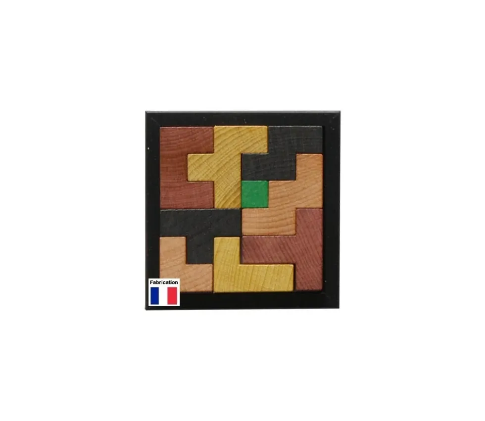 Jeu puzzle cube en bois - jeu casse tête évolutif