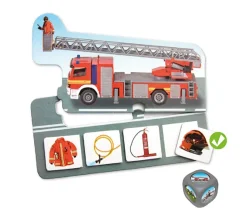 Jeu puzzle Véhicules et cartes profession