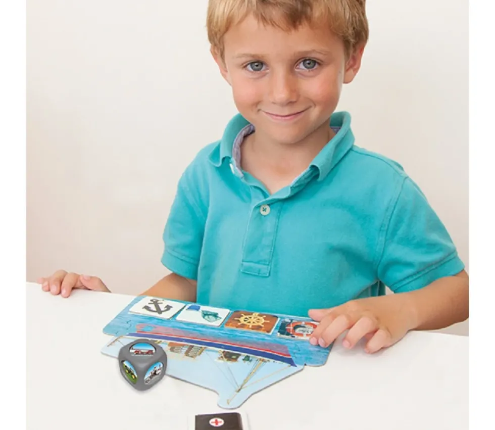 Jeu puzzle Véhicules et cartes profession