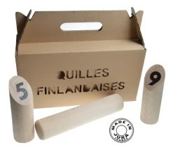 Jeu quilles finlandaises en bois fabriquées en France