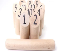 Jeu quilles finlandaises en bois fabriquées en France
