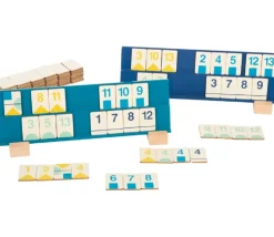 Jeu Rummy en bois. Version pastel