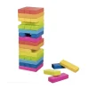 Jeu tour équilibre bois Arc en ciel 48 blocs - 24 cm
