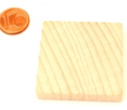 Jeu 24 tuiles mémo en bois vierge à personnaliser 40x40x7 mm