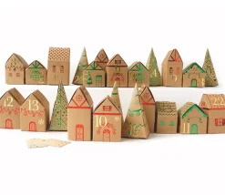 Kit Calendrier de l'Avent - Village carton à construire