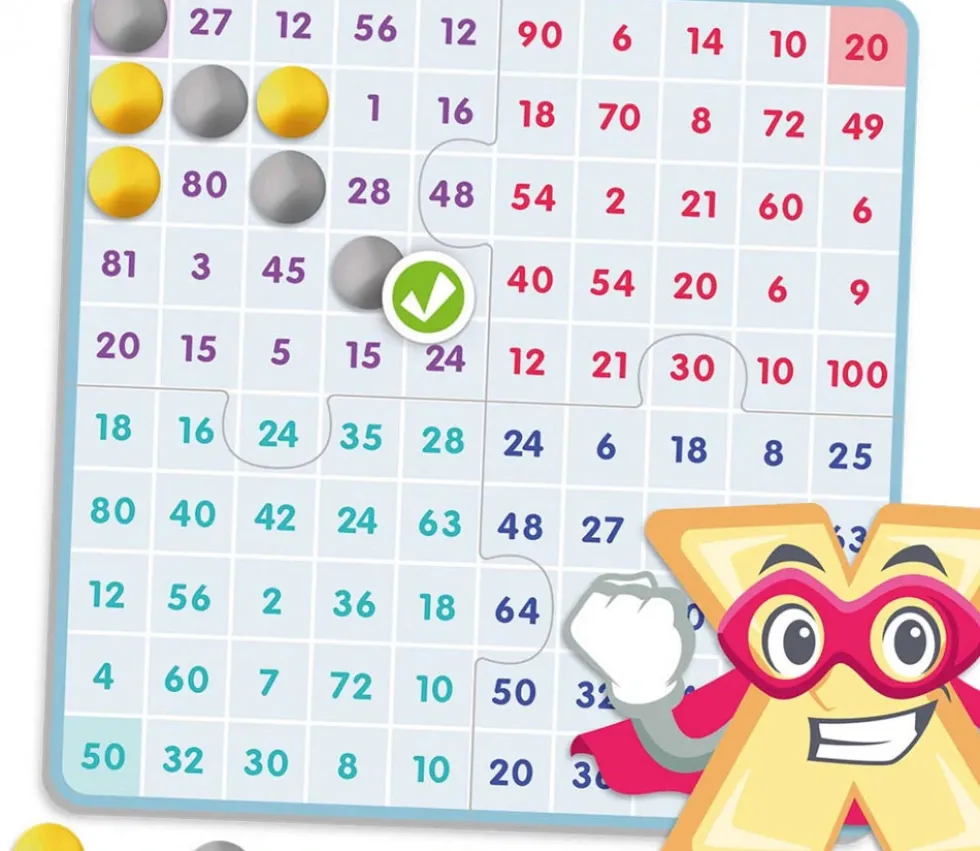 Kit éducatif : apprendre et comprendre les tables de multiplications