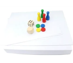 Kit 3 Géant : créer votre jeu avec pions et dés géants