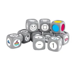 Kit 10 grands dés éducatifs 3.5 cm