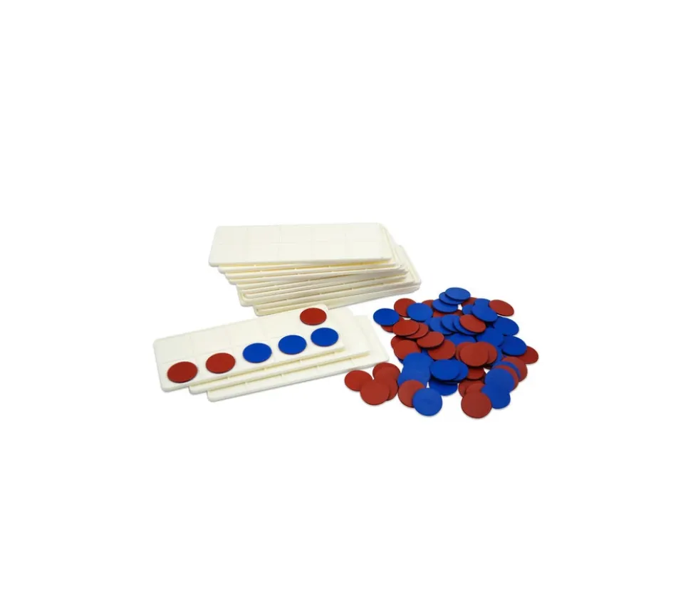 Kit 20 élèves : 20 Tables calcul 1 à 10 + 200 jetons bicolores