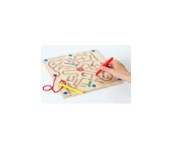 Labyrinthe en bois magnétique 30 cm