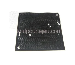 455 Lettres adhésives résistantes 8 mm hauteur et chiffres