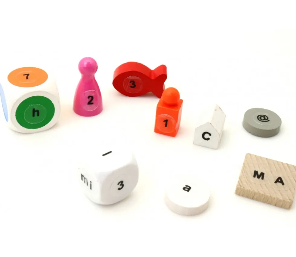 128 Lettres alphabet chiffres autocollant 9 mm - étiquettes transparentes