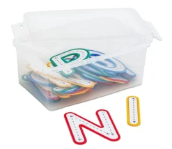26 lettres de traçage - majuscule effaçable 11.5 cm