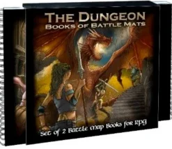 2 Livres Dungeon Battle Mats plateaux de jeu combat
