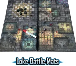 2 Livres Dungeon Battle Mats plateaux de jeu combat
