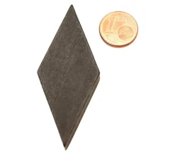 Losange en bois 60 x 25 x 8 mm noir pour jeu achat en ligne