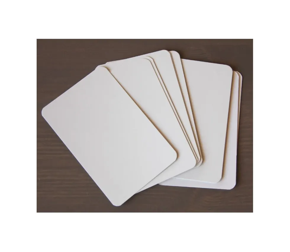 Lot de 10 cartes blanches à personnaliser 59 x 91 mm