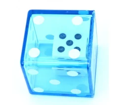 Lot de 12 Dés double JUMBO 3.2 cm avec 1 dé à l'intérieur