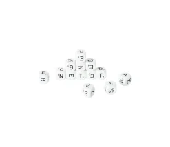 Lot de 13 dés lettres alphabet