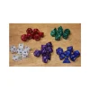 Lot de 7 dés nacrés VIOLET multi-faces