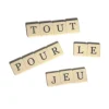Lot 100 lettres 19X19 mm sans les points pour former des mots