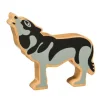 Loup en bois 110 x 90 x 25 mm