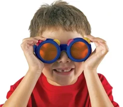 Lunettes jeu optique : mélangeur de couleurs et distorsion