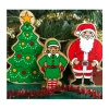 Lutin de Noël en bois 82 x 45 x 25 mm elfe