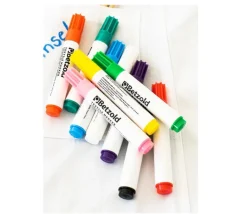 12 marqueurs textiles feutres 12 couleurs pour tissu