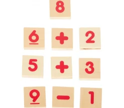Matériel Mathématiques en bois additions et soustractions