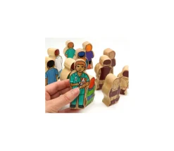 Médecin en bois 100 x 40 x 25 mm personnage jeu