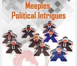 12 meeples hommes en costume plexiglas pions personnage