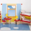 Meubles en bois miniature poupée chambre enfants - 11 pièces