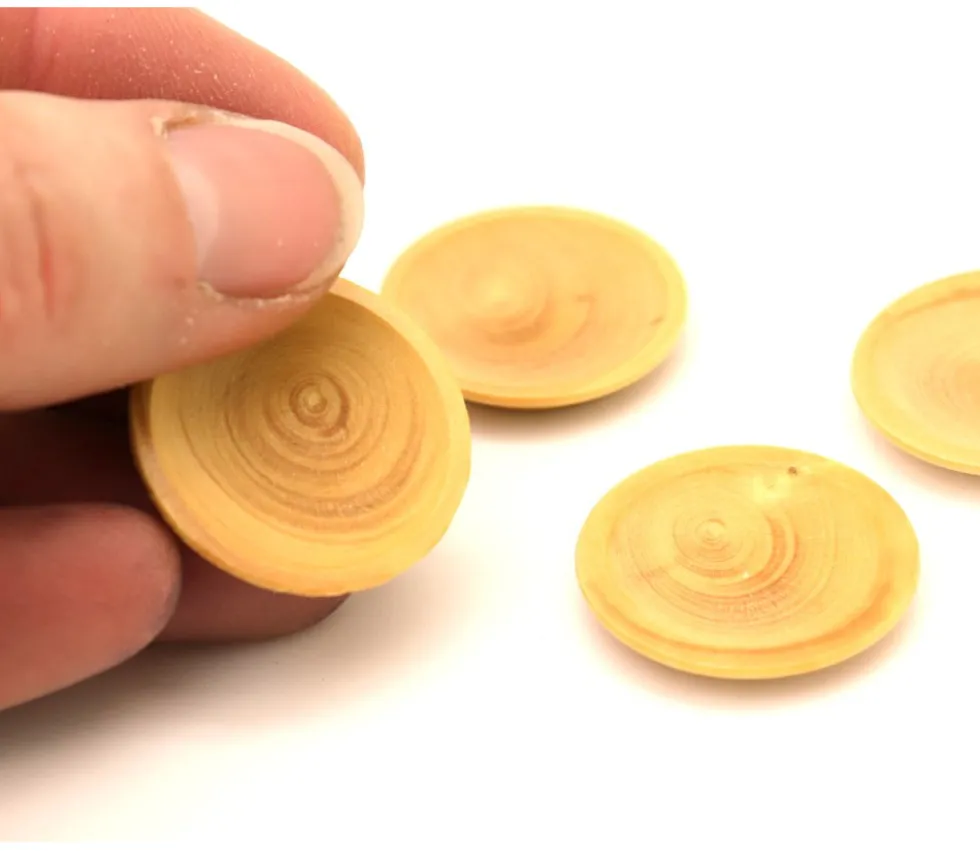 Mini assiette en bois - pion 23 x 3 mm