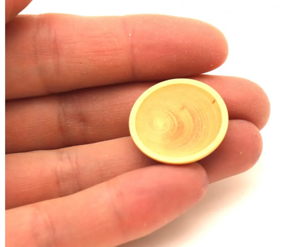 Mini assiette en bois - pion 23 x 3 mm