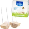 Mini échasses en bois arrondies