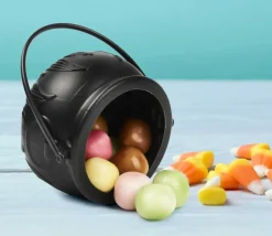 Mini chaudron plastique noir 7 cm