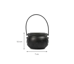 Mini chaudron plastique noir 7 cm