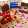 Mini coffre au trésor plastique 3.6 x 2.5 x 3 cm à l'unité